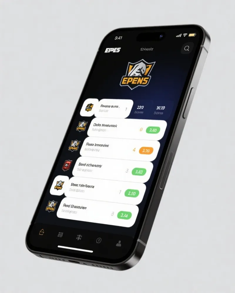 赛事App界面展示